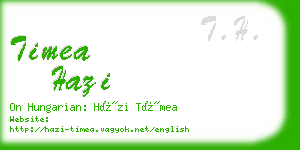 timea hazi business card